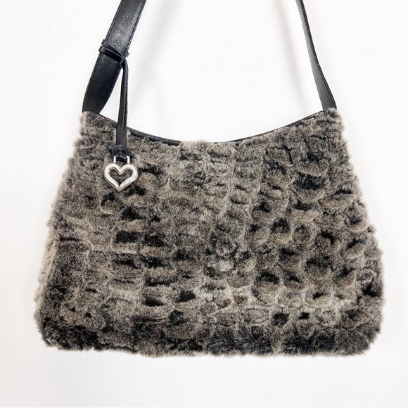 Vintage Brighton Millennium 2000 faux fur shearling bag 116 of 500 - Picture 1 of 14